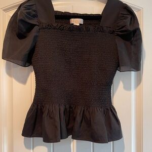 Rachel Parcell Square Neck Smock Top